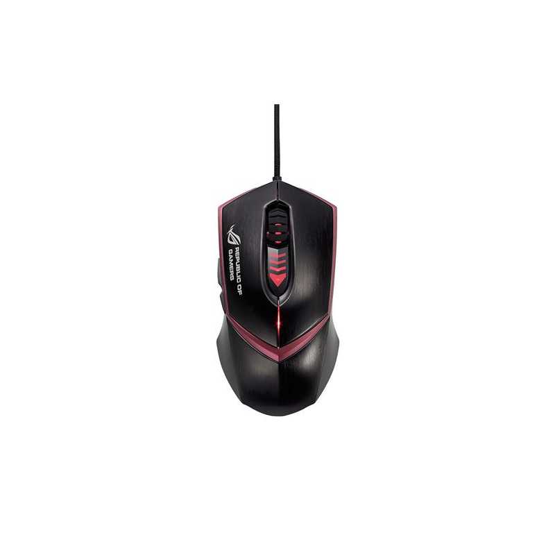 Asus ROG GX1000 Eagle Eye Laser Gaming Mouse, Wired, 8200 DPI, Weight System, LED, Black