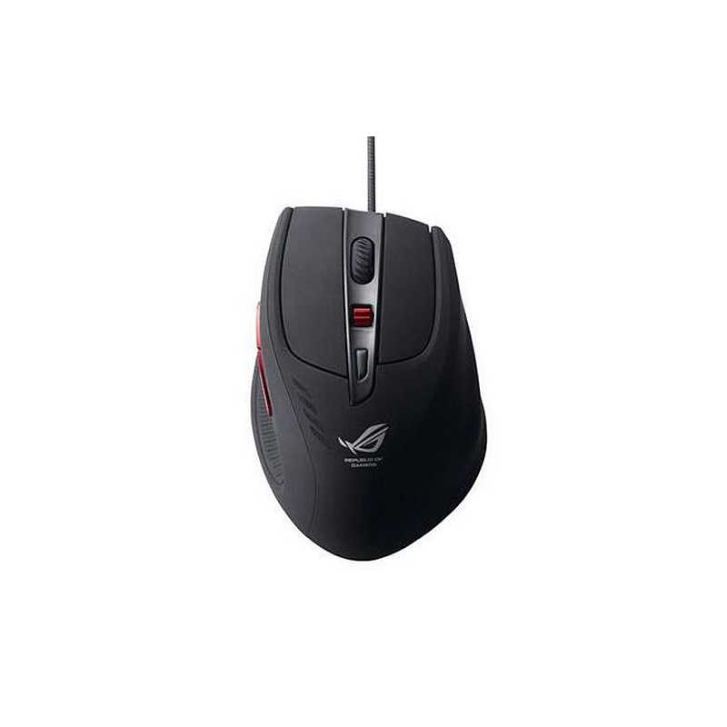 Asus ROG GX950 Gaming Laser Mouse, Wired, 8200 DPI, Weight System, Black
