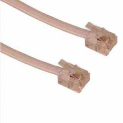 Sandberg RJ11 to RJ11 Cable, 5 Metres, White, 5 Year Warranty