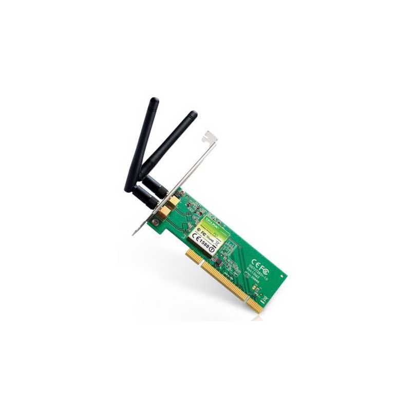 TP-LINK (TL-WN851ND) 300Mbps Wireless N PCI Adapter, 2 Detachable Antennas, Low Profile Bracket