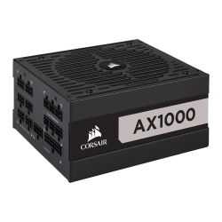Corsair 1000W AX Series AX1000 PSU, Fluid Dynamic Fan, Fully Modular, 80+ Titanium