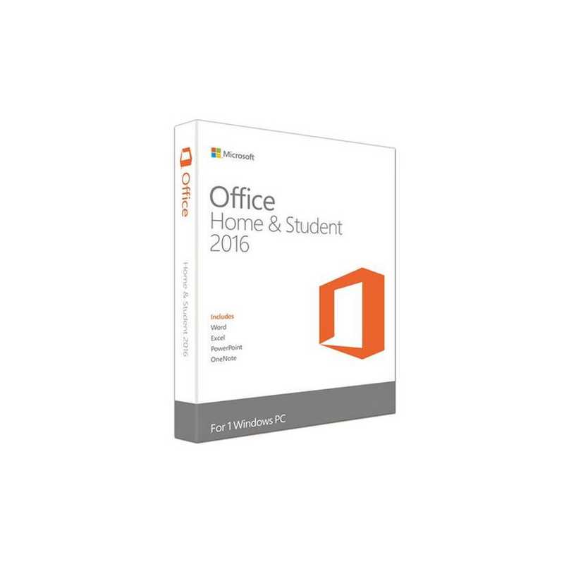 Microsoft Office 2016 Home & Student, PKC (OEM), 1 Licence, 32 & 64 bit, Medialess