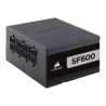 Corsair 600W High Performance SFX SF600 PSU, Rifle Bearing Fan, Fully Modular, 80+ Platinum