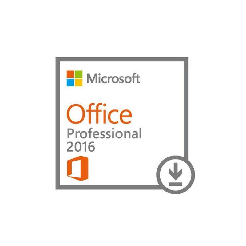 Microsoft Office 2016 Professional, 1 Licence, 32 & 64 bit, Electronic Download