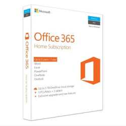 Microsoft Office 365 Home, 15 Licences (5 PCs, 5 Tablets, 5 Phones), 1 Year Subscription, 32 & 64 bit