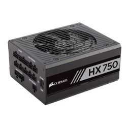 Corsair 750W Professional HX Series HX750 PSU, Fluid Dynamic Fan, Fully Modular, 80+ Platinum