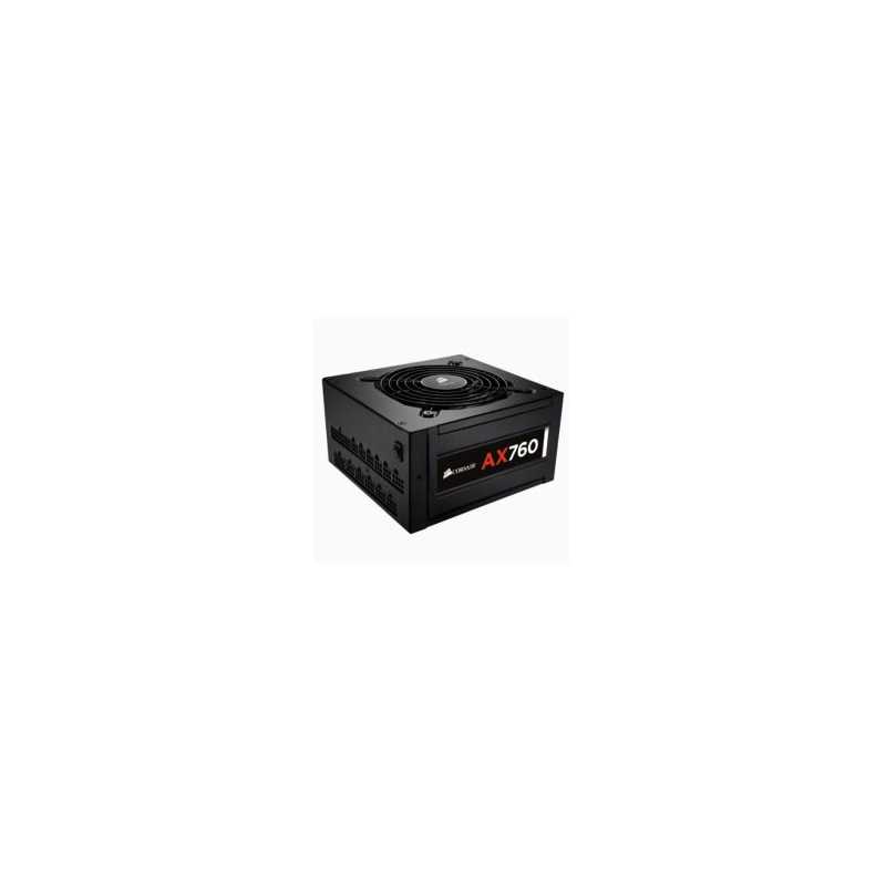 Corsair 760W Professional AX Series AX760 PSU, Dual Ball Bearing Fan ...