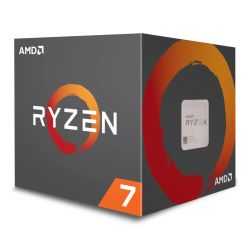 AMD Ryzen 7 2700 CPU with Wraith Cooler, AM4, 3.2GHz (4.1 Turbo), 8-Core, 65W, 20MB Cache, 12nm, RGB Lighting, 2nd Gen, No Graphics