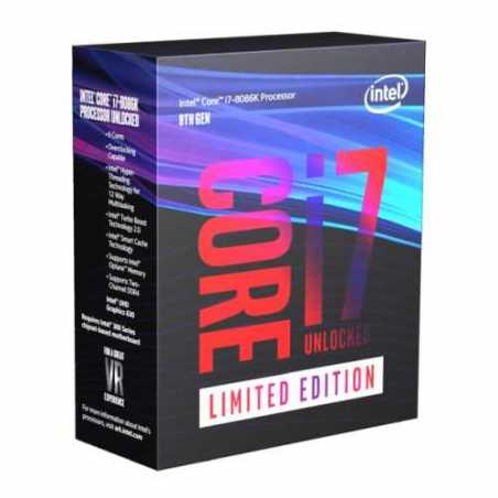 Intel Core I7-8086K Limited Edition CPU, 1151, 4.0 GHz (5.0 Turbo), 6-Core, 95W, 14nm, 12MB, Overclockable, NO HEATSINK/FAN, Coffee Lake