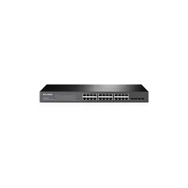 TP-LINK (T1600G-28TS) 24-Port Gigabit Smart Switch with 4 SFP Slots, L2+ Features