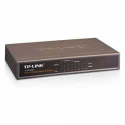 TP-LINK (TL-SF1008P) 8-Port 10/100Mbps Unmanaged Desktop Switch, 4-Port PoE, Steel Case