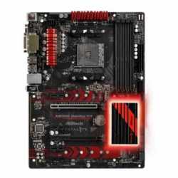 Asrock AB350 GAMING K4, AMD B350, AM4, ATX, 4 DDR4, VGA, DVI, HDMI, RGB Lighting, M.2