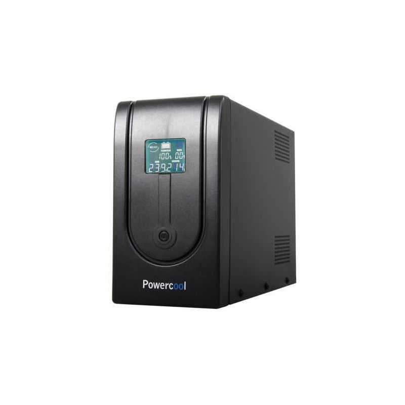 Powercool 1500VA Smart UPS, 900W, LCD Display, 3 x UK Plug, 2 x RJ45, 3 x IEC, USB Powercool 1500VA Smart UPS, 900W, LCD Display, 3 x UK Plug, 2 x RJ45, 3 x IEC, USB