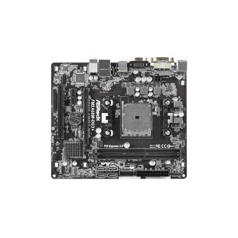Asrock FM2A68M-DG3, AMD A68H, FM2, Micro ATX, VGA, DVI, USB3, RAID, 95W ...