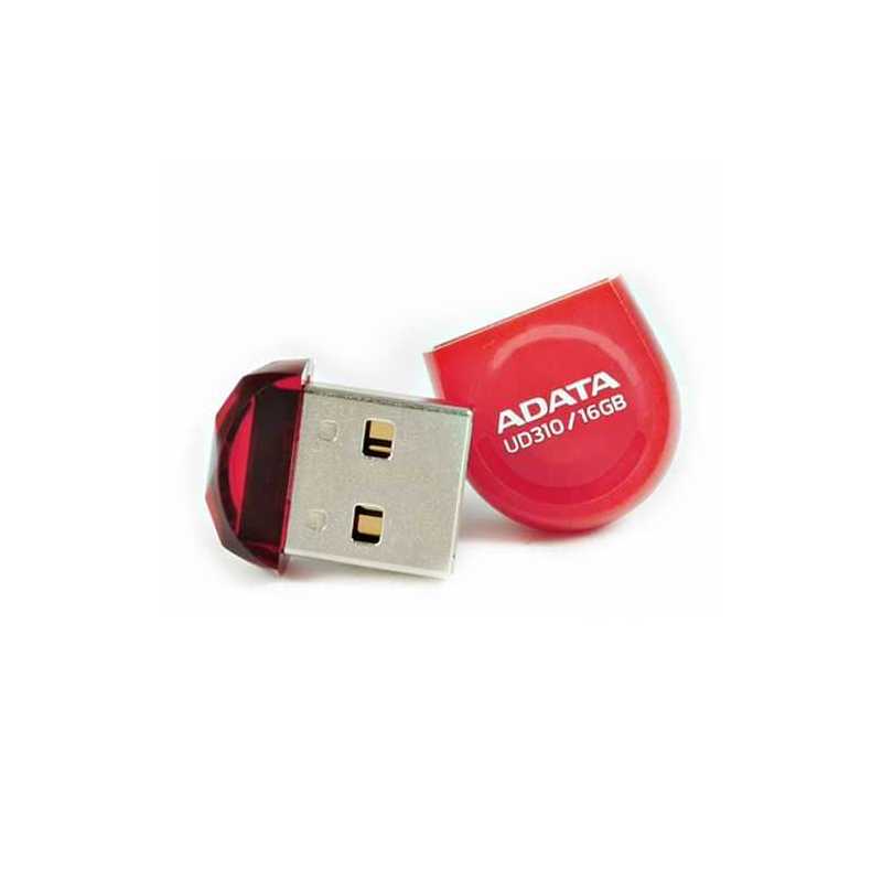 ADATA 16GB USB 2.0 UD310 Dashdrive Durable Memory Pen, Micro, Rugged, Red
