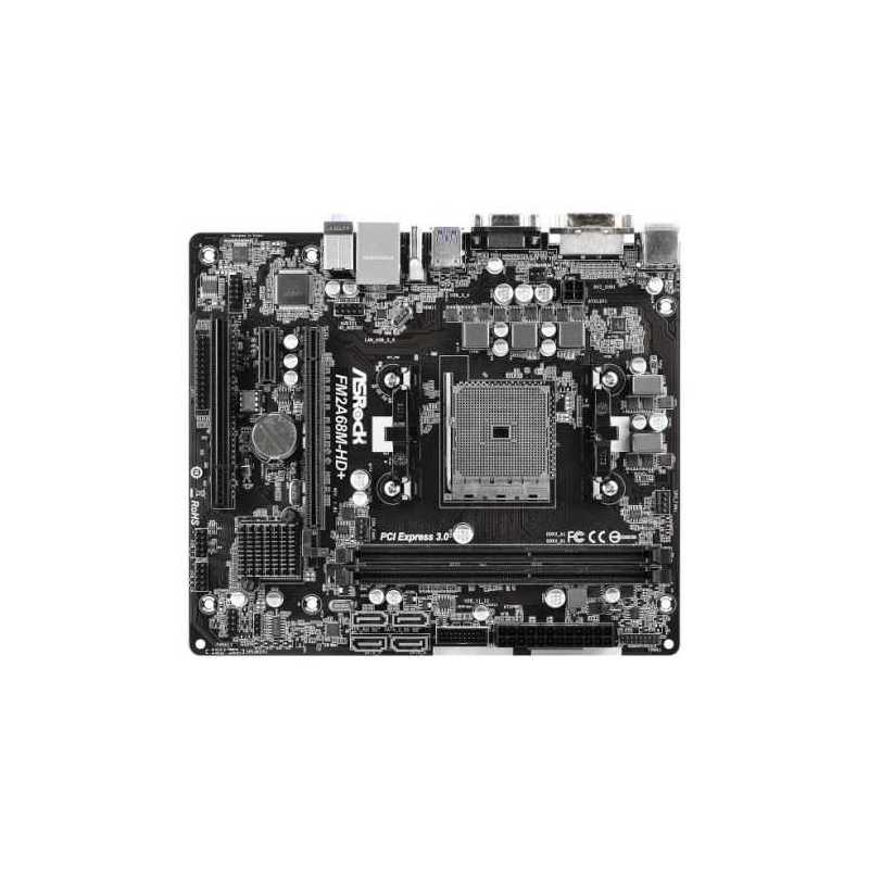 Asrock FM2A68M-HD+, AMD A68H, FM2+, Micro ATX, HDMI, USB3, RAID, 95W CPU Support