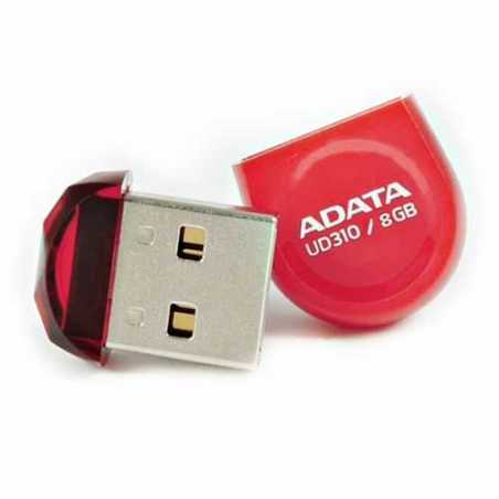 ADATA 8GB USB 2.0 UD310 Dashdrive Durable Memory Pen, Micro, Rugged, Red