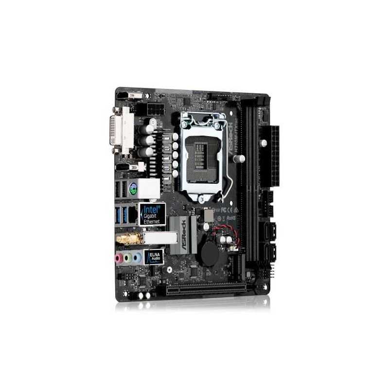 Asrock H310M-ITX/AC, Intel H310, 1151, Mini ITX, 2 DDR4, DVI, HDMI, DP, Wi-Fi,  M.2