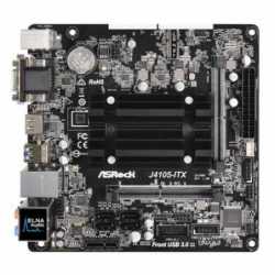 Asrock J4105-ITX, Integrated Intel Quad-Core J4105, Mini ITX, DDR4 SODIMM, VGA, DVI, HDMI, M.2