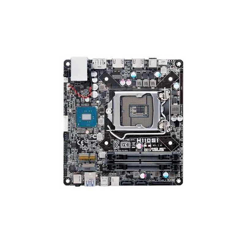 Asus H110 S1 CSM - Corporate Stable Model, Intel H110, 1151, Mini STX, DDR4 SODIMM, M.2, 2 HDMI, DP, USB3 Type-C, DC Jack