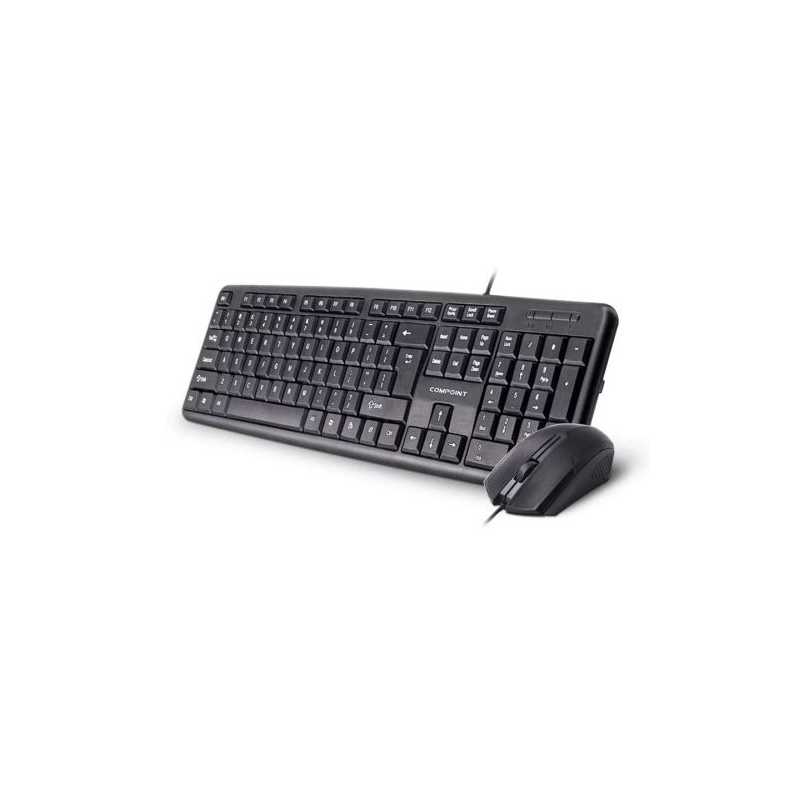 Compoint CP-KM8014 Wired Keyboard and Mouse Desktop Kit, USB, Retail