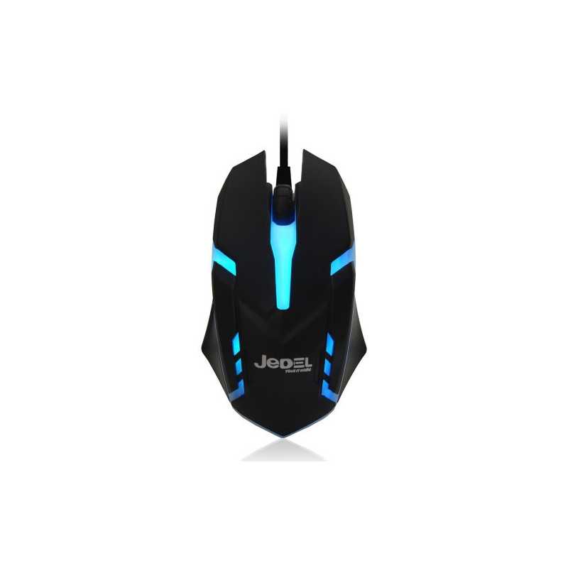 Jedel (M66) Wired Optical LED Gaming Mouse, 1000 DPI, USB, Black, 7