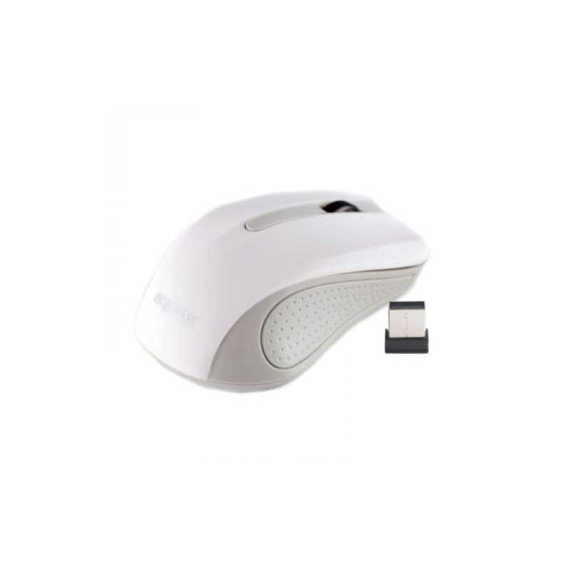 Approx Wireless Optical Mouse, 1200 DPI, Nano USB, White & Grey
