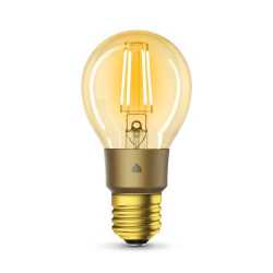 TP-LINK (KL60) Kasa Wi-Fi LED Smart Light Bulb, Warm Amber, Dimmable, App/Voice Control, Screw Fitting