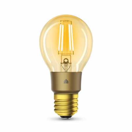 TP-LINK (KL60) Kasa Wi-Fi LED Smart Light Bulb, Warm Amber, Dimmable, App/Voice Control, Screw Fitting