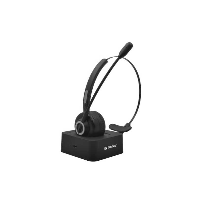 Sandberg Bluetooth Office Headset Pro & Charging Dock, Dual Connection