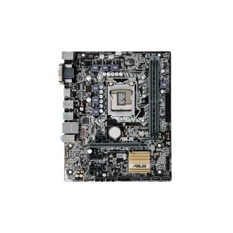 Asus H110M-PLUS, Intel H110, 1151, Micro ATX, DDR4, USB 3.1, VGA, DVI, HDMI