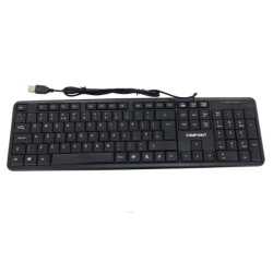 Compoint CP-K8014 Wired Keyboard, USB, 108 Keys, Black, Retail