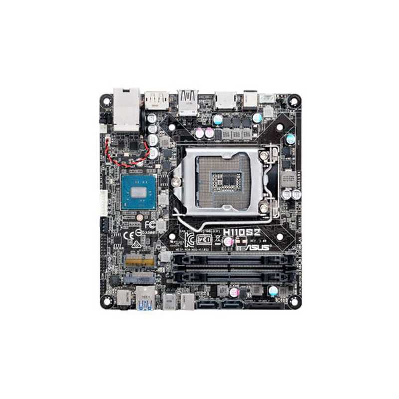 Asus H110S2, Intel H110, 1151, Mini STX, DDR4 SODIMM, M.2, HDMI, DP, USB3 Type-C, DC Jack, Dual GB LAN