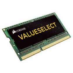 Corsair Value Select 4GB, DDR3L, 1333MHz (PC3-10600), CL9, SODIMM Memory, Single Rank