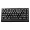 Keysonic ACK-595U Wired Mini Keyboard, USB, Soft Skin Coating