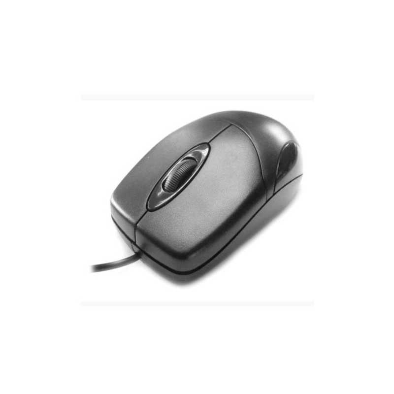 Spire Wired Optical Mouse, USB, 1200 DPI, Black