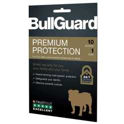Bullguard Premium Protection 2020, 10 User Licence - 10 Pack, Retail, PC, Mac & Android, 1 Year