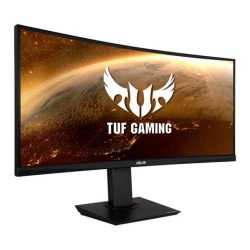 Asus TUF Gaming 35" WQHD Ultra-wide Curved Gaming Monitor (VG35VQ), 3440 x 1440, 1ms, 100Hz, 100% sRGB, 2 HDMI, DP, VESA