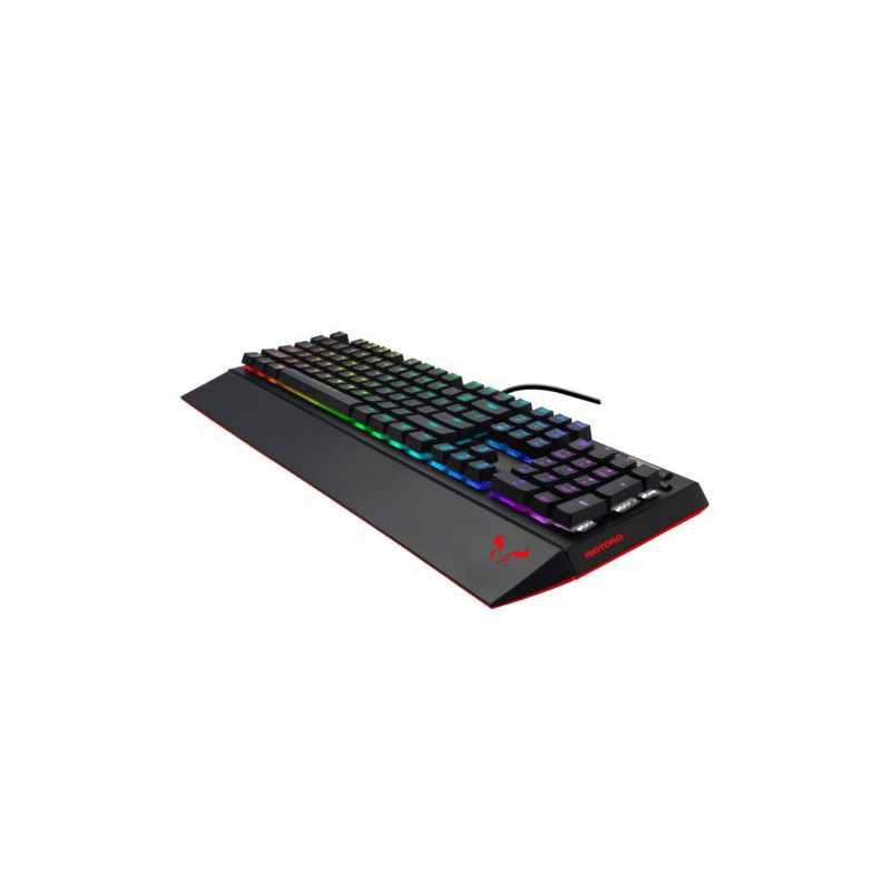 Riotoro Ghostwriter Prism RGB Mechanical Gaming Keyboard, Cherry MX Black Switches, 16.8 Million Colour LED