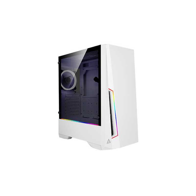 Antec DP501 White Dark Phantom Gaming Case with Window, ATX, No PSU, Tempered Glass, ARGB Strips & Built-in Controller