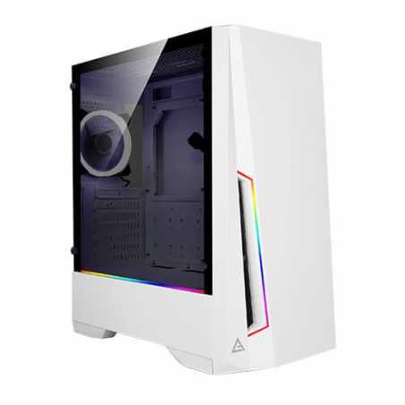 Antec DP501 White Dark Phantom Gaming Case with Window, ATX, No PSU, Tempered Glass, ARGB Strips & Built-in Controller