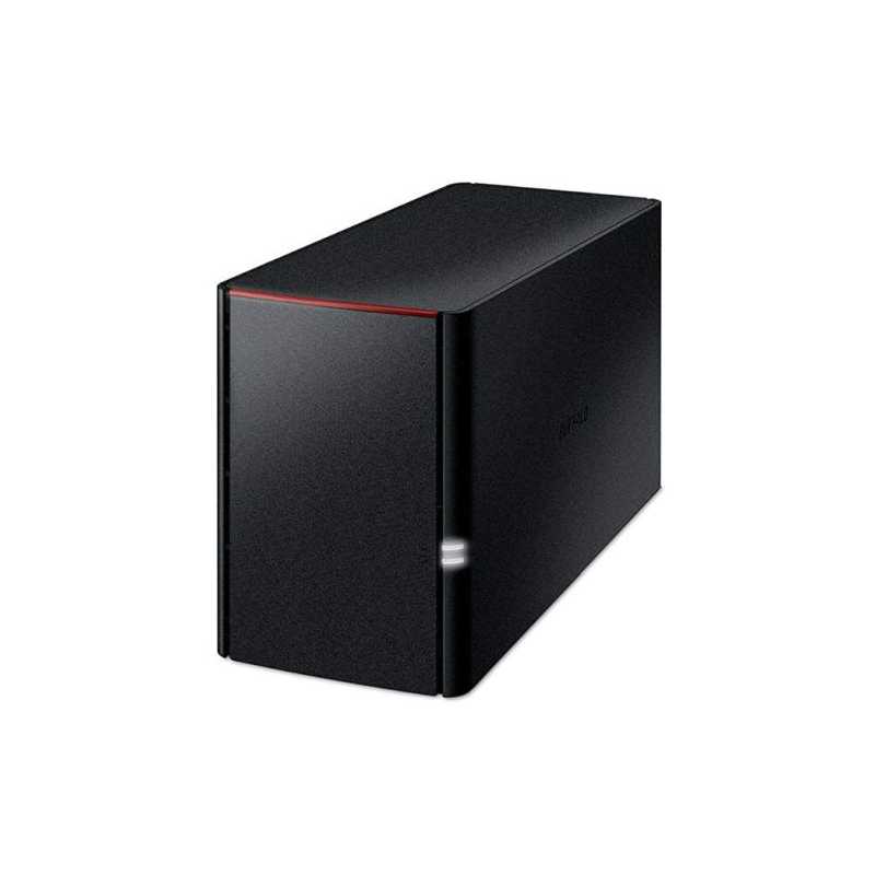 Buffalo LinkStation 220 2-Bay NAS Enclosure (No Drives), RAID 0, 1, JBOD, NovaBACKUP, Built-in BitTorrent