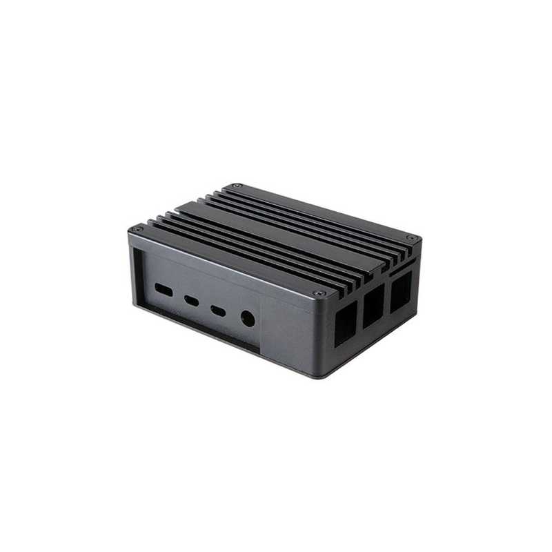 Akasa Pi-4 Aluminium Case for Raspberry Pi 4 Model B, Thermal Kit, Sandblasted Anodized Aluminium