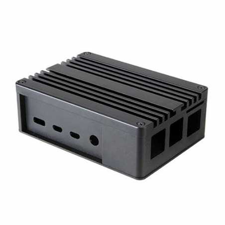 Akasa Pi-4 Aluminium Case for Raspberry Pi 4 Model B, Thermal Kit, Sandblasted Anodized Aluminium