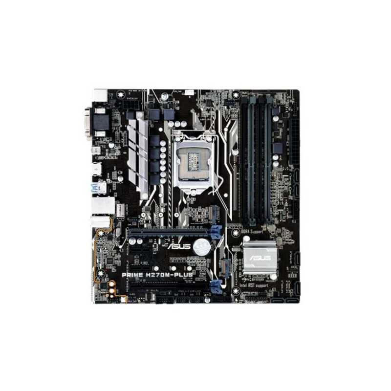 Asus PRIME H270M-PLUS, Intel H270, 1151, Micro ATX, DDR4, CrossFire, VGA, DVI, HDMI, RAID