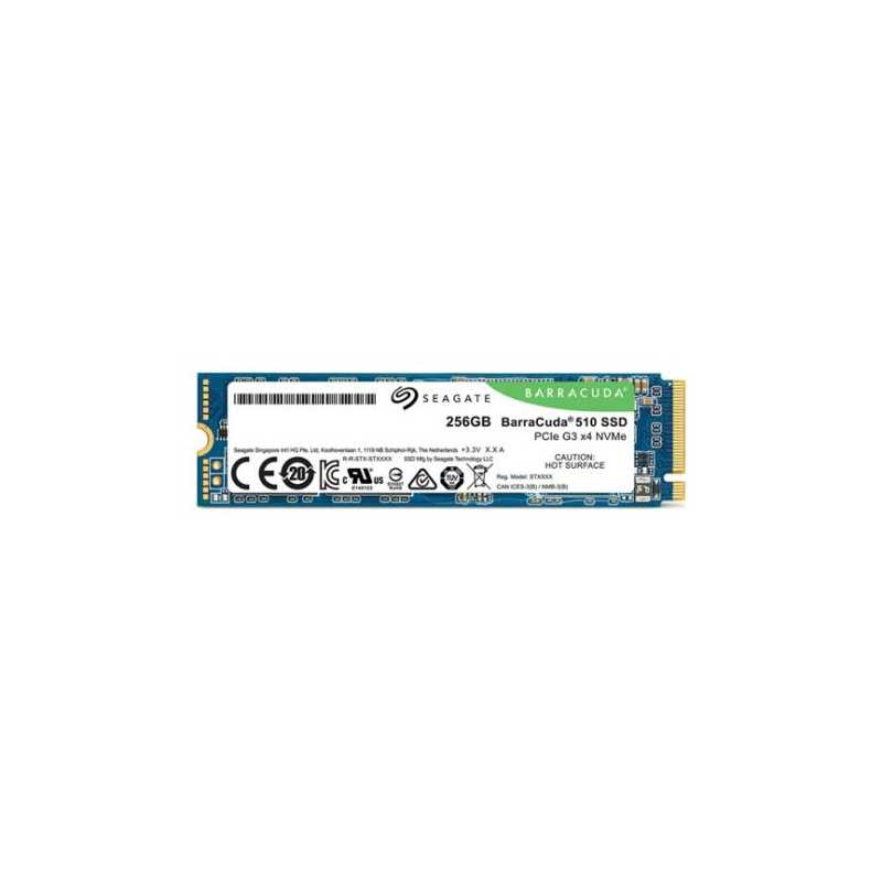 Seagate 256GB BarraCuda 510 M.2 NVMe SSD, M.2 2280, PCIe, TLC 3D NAND, R/W 3100/1050 MB/s, 180K/260K IOPS
