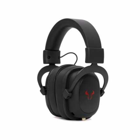 Riotoro Aviator Classic Gaming Headphones, Noise Cancelling Mic, 50mm Drivers, Virtual 7.1, Black