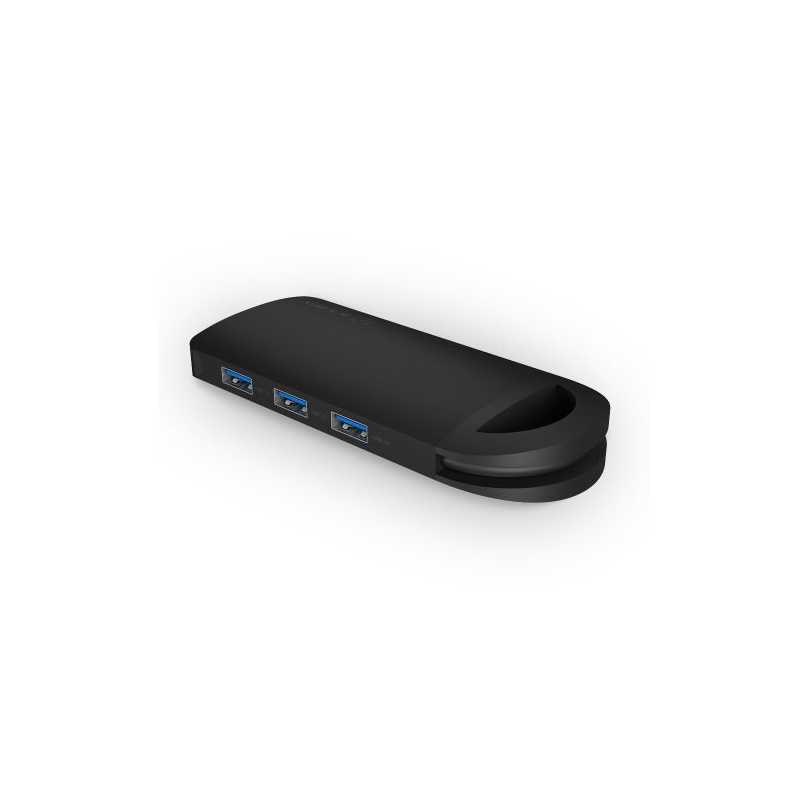 Icy Box (IB-DK4038-CPD) USB-C Docking Station - HDMI, 3 x USB 3.0, SD/microSD Readers, GB LAN, 60W Charging via USB-C