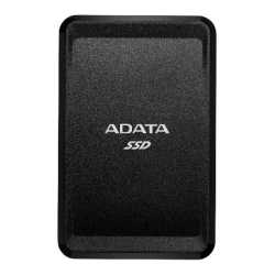 ADATA SC685 500GB External SSD, USB-C (USB-A Adapter), 3D NAND, Windows/Mac/Android Compatible, Black