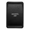 ADATA SC685 500GB External SSD, USB-C (USB-A Adapter), 3D NAND, Windows/Mac/Android Compatible, Black